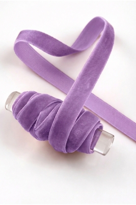 Lila Kadife Kurdele 1cm 5mt, Gelin, Bohça, Nişan, Çeyiz, Nikah, Hediye, Şeker, Süsleme