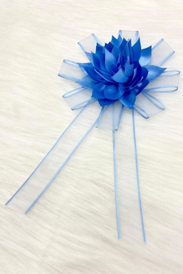 Mavi Bohça Süsü, Gelin Damat Çeyiz Düğün Nişan Konvoy Gelin Arabası Sünnet Kına Süsü 5 Adet