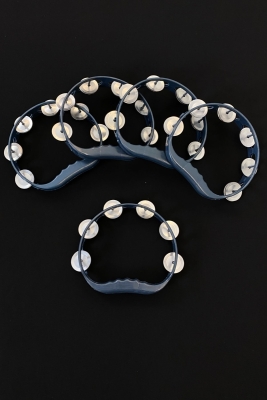 Mavi Gelin Nedime Tefi Defi, Kına Gecesi Düğün Damat Sünnet Halay Metal Zilli Tef 10 Adet