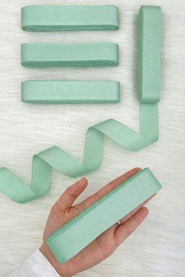 Mint Yeşili Grogren Kurdele 3 Cm 10 Mt, Bohça Çeyiz Düğün Sünnet Doğum Günü Hediye Paketleme Süsleme