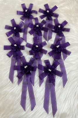 Mor Bohça Süsü, Gelin Damat Çeyiz Düğün Nişan Konvoy Gelin Arabası Sünnet Kına Süsü 1 Adet