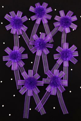 Mor Bohça Süsü, Gelin Damat Çeyiz Düğün Nişan Konvoy Gelin Arabası Sünnet Kına Süsü 1 Adet