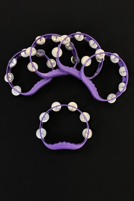 Mor Gelin Nedime Tefi Defi, Kına Gecesi Düğün Damat Sünnet Halay Metal Zilli Plastik Tef 10 Adet