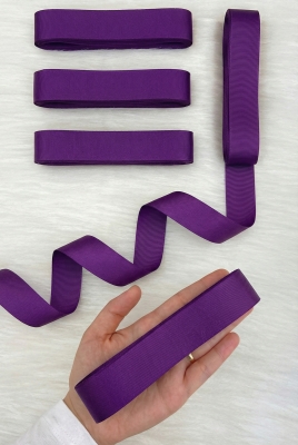 Mor Grogren Kurdele 3 Cm 10 Mt, Bohça Çeyiz Düğün Sünnet Doğum Günü Hediye Paketleme Süsleme