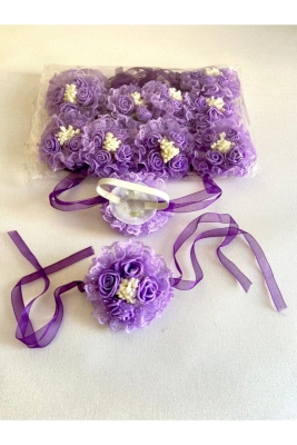 Mor Nedime Bileklik 12 Adet