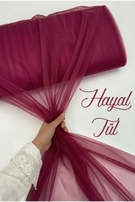 Mürdüm Hayal Tül, Nişan Çeyiz Bohça Kapı Doğum Günü Parti Süsleme, Gelin Abiye Türban 100x300cm