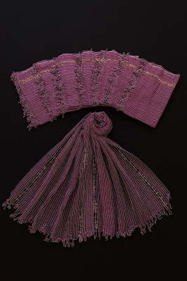 Mürdüm Nedime Şal, Konvoy Süsü, Kına Süsü, Hediyelik Dağıtmalık Fular 10 Adet