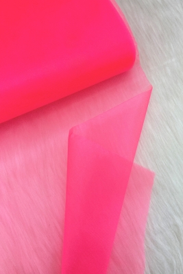 Neon Pembe Bohça Süsleme Tülü, Nişan Bohça Süsü, Kapı Doğum Günü Parti Süsleme Tülü, 100x300cm