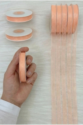 Organze Tül Kurdele Yavru Ağzı 1cm 22mt, Gelin Bohça Nişan, Çeyiz, Hediye, Paketleme, Süsleme, Nikah