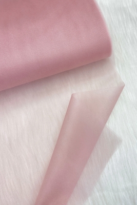 Pastel Pembe Bohça Süsleme Tülü, Nişan Bohça Süsü, Kapı Doğum Günü Parti Süsleme Tülü, 100x300cm