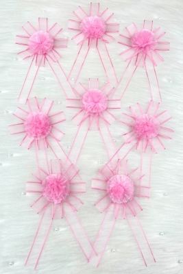 Pembe Bohça Süsü, Gelin Damat Çeyiz Düğün Nişan Konvoy Gelin Arabası Sünnet Kına Süsü 1 Adet