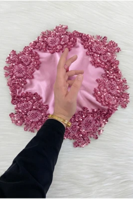 Pembe Gelin Damat Halay El Mendili, Saten Vip Aplikli, Kına Gecesi Düğün Nedime Sünnet Söz Nişan
