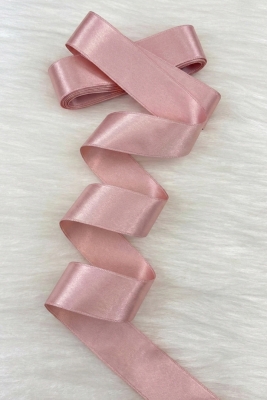 4 Cm Pudra Çift Taraflı Saten Kurdele 10 Metre, Bohça Çeyiz Özel Gün Hediye Süsleme Kurdelesi