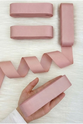 Pudra Grogren Kurdele 4 Cm 10 Mt, Bohça Çeyiz Düğün Nişan Doğum Günü Hediye Paketleme Süsleme