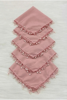 Pudra Şifon Gelin Damat Mendili, Düğün Halay Nedime Bride Parti Kına Nişan Sünnet Hediye, 10 Adet