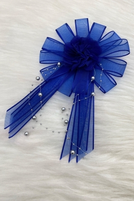 Saks Mavi Bohça Süsü, Gelin Damat Çeyiz Düğün Nişan Konvoy Gelin Arabası Sünnet Kına Süsü 1 Adet