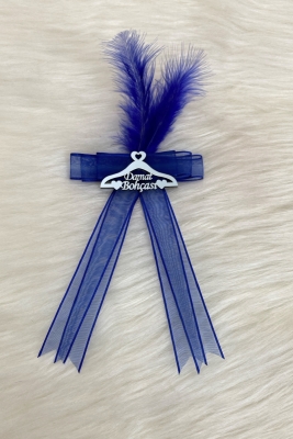 Saks Mavi Damat Bohça Süsü, Gelin Çeyiz Düğün Nişan Nikah Söz Valiz Bavul Konvoy Kına Süsü 5 Adet