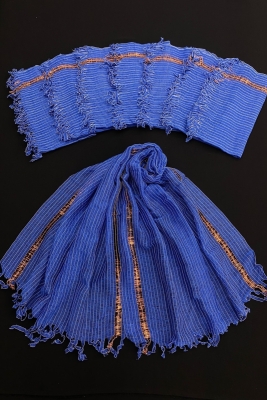 Saks Mavi Nedime Şalı, Sünnet Gelin Arabası Düğün Konvoy Havlu Süsü, Kına Gecesi Hediyeliği 10 Adet