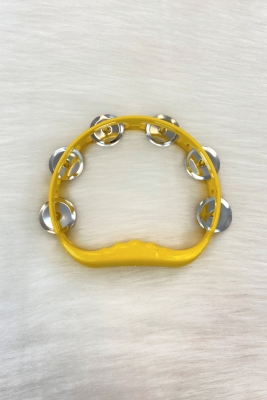 Sarı Gelin Nedime Tefi Defi, Kına Gecesi Düğün Damat Sünnet Halay Metal Zilli Plastik Tef 1 Adet