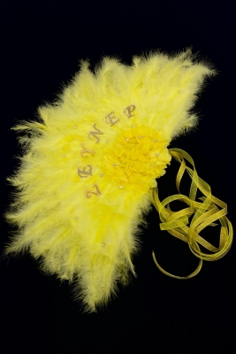 Sarı Gelin Yelpazesi, Bekarlığa Veda Partisi, Bride To Be, Nedime, Kına Gecesi, Ahşap Tüylü