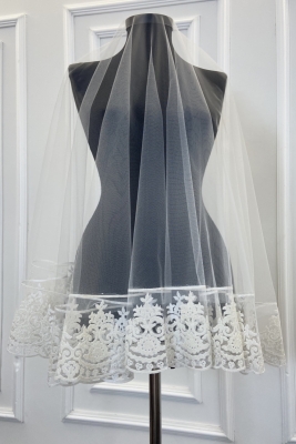 Simli Beyaz Gelin Duvak, Gelin Eldiveni