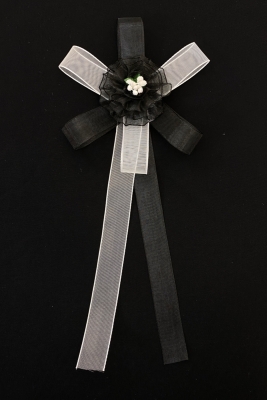 Siyah Beyaz Bohça Süsü, Gelin Damat Çeyiz Düğün Nişan Konvoy Gelin Arabası Sünnet Kına Süsü 1 Adet