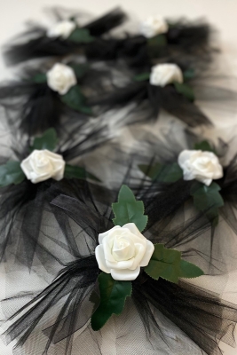 Siyah Bohça Süsü, Konvoy Süsü, Gelin Damat Valiz Çeyiz Damat Süsü 5 Adet