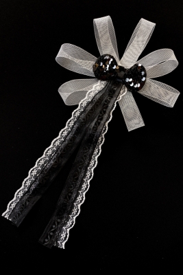 Siyah Damat Bohça Süsü Gelin Çeyiz Düğün Nişan Söz Nikah Sünne Kına Süsü 5 Adet