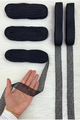 Siyah File Kurdele 2,5cm 10mt, Gelin, Damat, Bohça, Çeyiz, Nişan, Söz, Nikah, Hediye, Parti, Süsleme