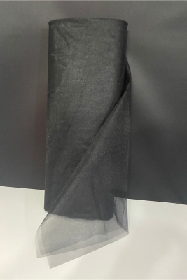 Siyah Süsleme Tülü, Bohça Çeyiz Gelin Damat Söz Nişan Nikah Kapı Konvoy Valiz Hediye Süsü, 100x300cm