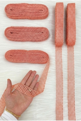 Somon File Kurdele 2,5cm 10mt, Gelin, Damat, Bohça, Çeyiz, Nişan, Söz, Nikah, Hediye, Parti, Süsleme