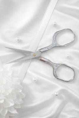 Söz Nişan Makası Gümüş, Kurdele Açılış Özel Gün Merasim Dikiş Nakış Makası