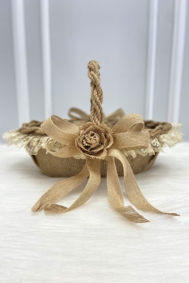 Söz Nişan Nikah Kına Gelin Sepeti, Düğün Bride Bekarlığa Veda Hediyelik Dekoratif Hasır Gül Jüt