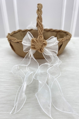 Söz Nişan Nikah Kına Gelin Sepeti, Düğün Bride Bekarlığa Veda Hediyelik Dekoratif Hasır Jüt