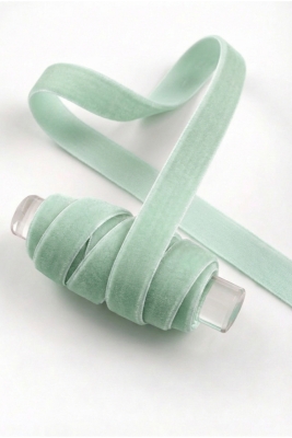 Su Yeşili Kadife Kurdele 1cm 5mt, Gelin, Damat, Bohça, Nişan, Çeyiz, Nikah, Hediye, Şeker, Süsleme