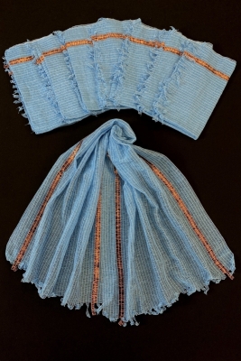 Sünnet Mavi Nedime Şal, Konvoy Süsü, Kına Süsü, Hediyelik Dağıtmalık Fular 10 Adet