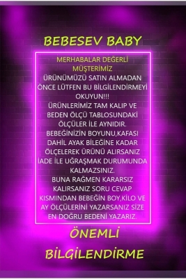 Unisex Bebek Bej Welsoft Fermuarlı Panda Tulum