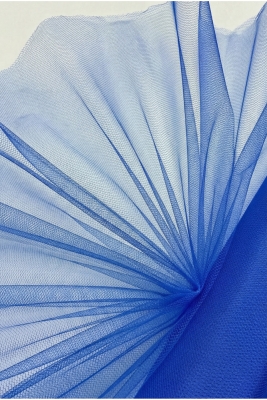 Saks Mavi İran Grek Tül, Nişan Çeyiz Bohça Kapı Doğum Günü Konvoy Parti Süsleme, 1 Metre (En 70cm)