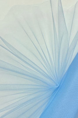 Bebe Mavi İran Grek Tül, Nişan Çeyiz Bohça Kapı Doğum Günü Konvoy Parti Süsleme, 1 Metre (En 70cm)