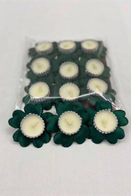 Zümrüt Nedime El Mumu, 12 Adet, Düğün, Kına Gecesi, Kına Mumu, Bride, Sünnet, Bekarlığa Veda