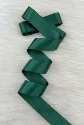 4 Cm Zümrüt Yeşili Çift Taraflı Saten Kurdele 10 Metre, Bohça Çeyiz Özel Gün Hediye Süsleme