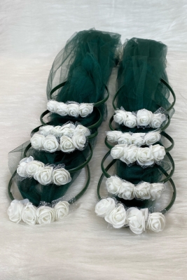 Zümrüt Yeşili Nedime Taç, Gelin Kına Gecesi Düğün Bride Bekarlığa Veda Partisi Sünnet Tacı 10 Adet